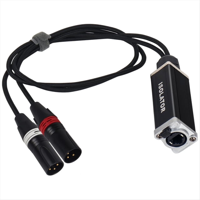 Câble Réseau XLR 2 Canaux, Prolongateur de Signal Réseau 3 Broches XLR Mâle vers RJ45, Prolongateur Ethernet Mâle