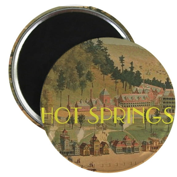 CafePress - ABH Hot Springs Magnets - 2.25" Round Magnet, Refrigerator Magnet, Button Magnet Style