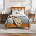 thumbnail image 2 of Becket Twin XL Wood Low Profile Platform Bed in Light Toffee, 2 of 27