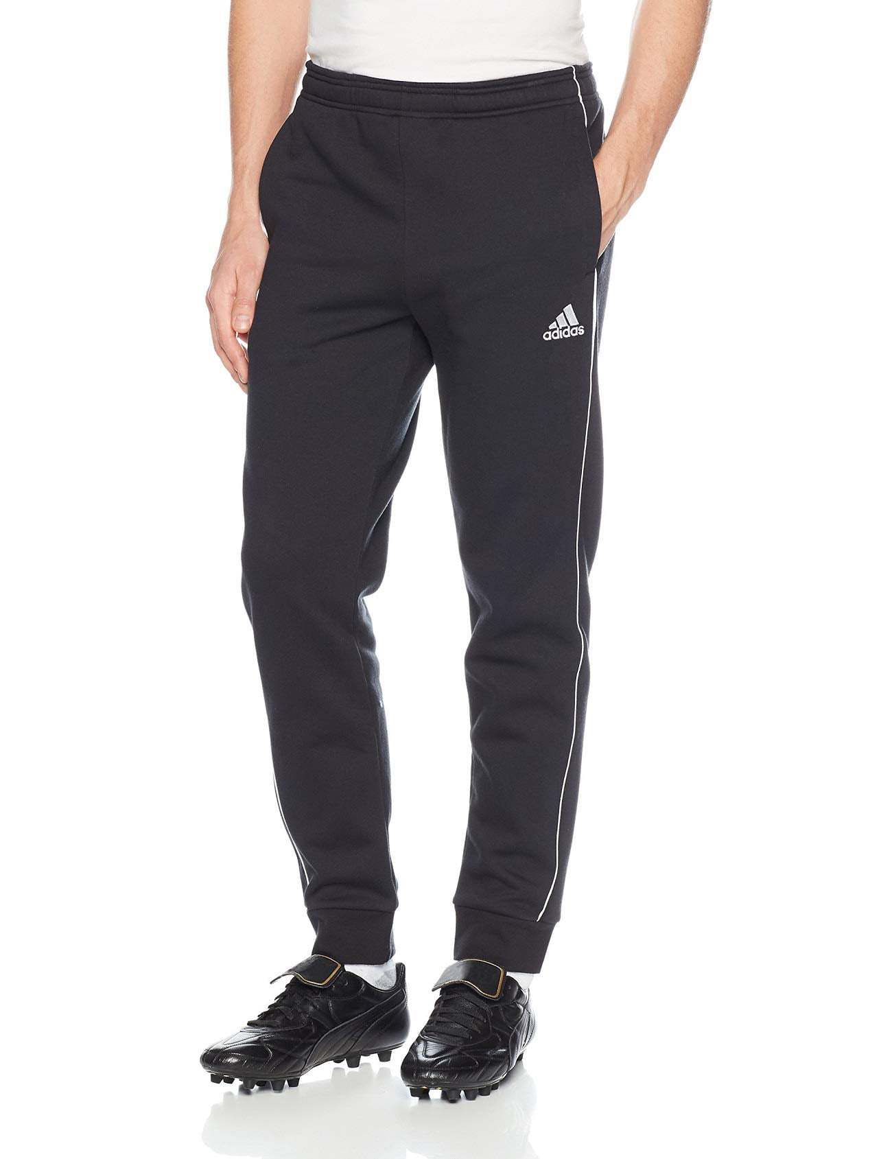 adidas mens Core 18 Slim Fit Full Length Soccer Training Joggers Sweatpants, Black/White, - Walmart.com