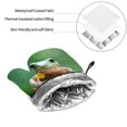 thumbnail image 6 of Daiia Tree Frog Sitting On Sunflowes Pattern Oven Mitts and Pot Holders 4 pcs Set,High Heat Resistant 500 Degree Extra Thicken Long Kitchen Cotton Oven Glove, 6 of 6