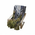 thumbnail image 4 of Landscape Soft Flannel Fleece Blanket, European Mountains Spring Season Flourishing Nature Green Themed Photography, Cozy Plush for Indoor and Outdoor Use, 70" x 90", Green and Grey, by Ambesonne, 4 of 6