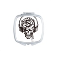 thumbnail image 1 of Headset l Music Pattern Illustrate Square Mirror Portable Compact Pocket Makeup Double Sided Glass, 1 of 3