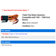 thumbnail image 2 of Trailer Tow Relay Connector - Compatible with 1981 - 1986 Ford Bronco 1982 1983 1984 1985, 2 of 2