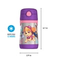 thumbnail image 2 of THERMOS - Botella de paja de acero inoxidable aislada al aspiradora de 10 onzas, Paw Patrol Girl, 2 of 6