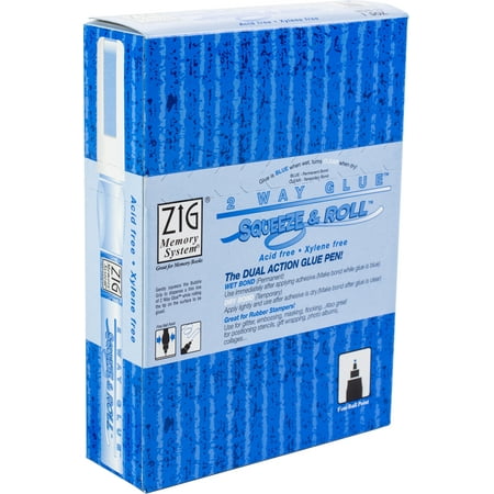 Zig Memory System 2 Way Glue Squeeze & Roll, 12 Count