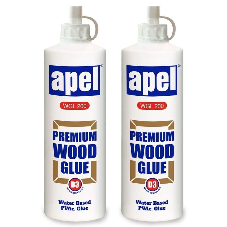 Wood Glue For Woodworking And Hobbies, Extra Strength For Crafts, 16 oz./1  pound, Water Based Clear PVA Glue For Interior & Exterior, Low Viscosity (2