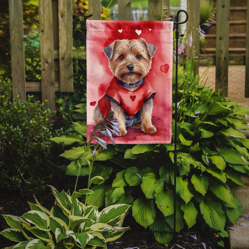 Norfolk Terrier My Valentine Garden Flag 11.25 in x 15.5 in