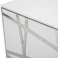 thumbnail image 3 of Benjara 87 Inch 4 Door Contemporary TV Stand with Steel Accents, White, 3 of 5