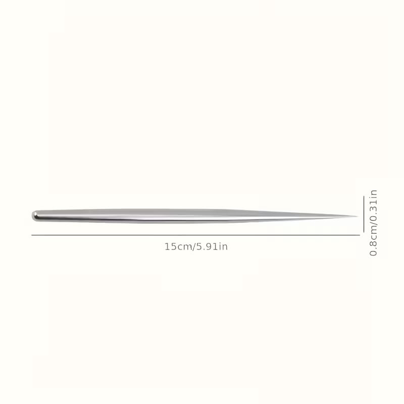 Professional Grade Ceramics Carving Needle Set of 3 - Heavy-duty stainless steel handmade clay carving tools for sculpture, relief and clay sculpture creation