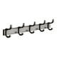 thumbnail image 2 of Perchero montado en la pared con 5 ganchos - Riel de gancho metálico de aluminio inoxidable resistente para toallas, sombreros, batas y bolsos, 13,54 pulgadas, gris, 2 of 7