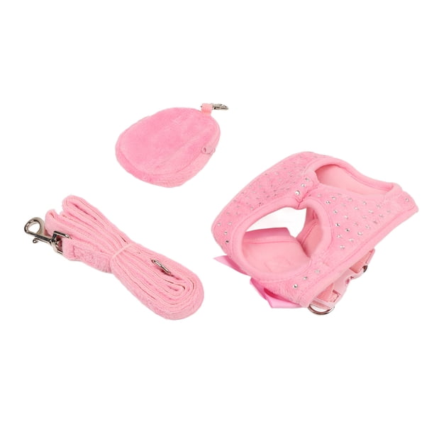 Correa De Arnés Para Mascotas, Correa De Arnés De Perro Rosa Ajustable, Lazo Suave Y Lindo, Transpirable Para Perros Y Mascotas ANGGREK Otros