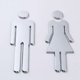 thumbnail image 3 of Letreros de Inodoro con Símbolo Masculino y Femenino Pegatinas de Inodoro Letreros de Inodoro de 12 cm Letrero de Puerta Plateado para Hombres y Mujeres Letreros de Inodoro Autoadhesivos para Puerta, 3 of 5
