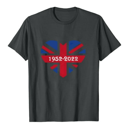 

Maternity Blouses 70th Anniversary Short Sleeved Women s T-shirt Printed T-Shirt Top Women s Gift Cropped T Shirts for Women Dark Gray S