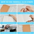 thumbnail image 3 of 60Pcs Thermal Glue Strips With Mesh Backing, 0.47inch/12mm for Book Binding Repair, Hot Melt Adhesive With 86-100 Sheet Capacity, 3 of 7