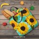 thumbnail image 4 of Easygdp Sunflowers With Green Leaves Bolsa Tote para Mujer, Bolso de Hombro para Trabajo, Playa, Viajes, Compras y Supermercado, 4 of 6