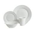 thumbnail image 2 of Gibson Home Noble Court 32-Piece Fine Ceramic Dinnerware Set, White, 2 of 6