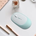 thumbnail image 4 of Wireless Mouse for Laptop, 2.4GHz Mute Portable Computer Mouse with USB Receiver, Ergonomic Design Comfortable to Grip, for Laptop, PC, Computer(Mint Green), 4 of 6
