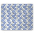 thumbnail image 1 of Grey Blue Mouse Pad, Blossoming Cornflowers Sketch Style Foliage Leaves Flourishing Nature, Rectangle Non-Slip Rubber Mousepad, Violet Blue and Grey, by Ambesonne, 1 of 2