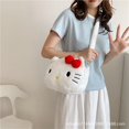 thumbnail image 3 of Nuevo y original bolso bandolera con forma de corazón y diseño de gato peludo de estilo japonés para chica, bonito bolso de mano con dibujos de Hello Kitty, 3 of 5