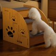 thumbnail image 3 of Wood Pet Stairs Steps For Small Dog And Cats Mobility Challenged Pet with Nonslip Surfaces For Secure Safe, 3 of 8