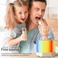 thumbnail image 2 of Máquina de Karaoke, Altavoz de Karaoke Portátil Bluetooth con Bajo con Luces Deslumbrantes para Micrófonos para Adultos y Niños Negro, 2 of 5