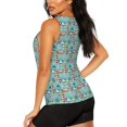 thumbnail image 3 of Balery Sea Lighthouse Camiseta sin mangas estampada ligera para mujer, tops de entrenamiento sin mangas, camisetas de yoga transpirables de secado rápido.-XX-Large, 3 of 7