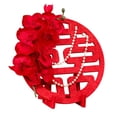 thumbnail image 3 of Adorno de boda con carácter chino Xi para boda, decoraciones creativas, decoración para sala de estar, artesanía tradicional china roja feliz Estilo C mayimx signo de felicidad, 3 of 9