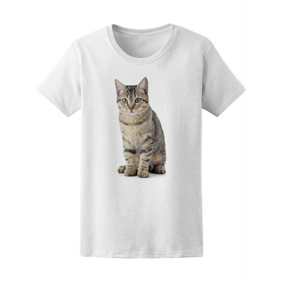 Beautiful And Curious Kitty T-Shirt Women -Image by Shutterstock, Female Medium