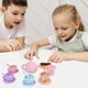 thumbnail image 5 of Juguetes de piscina, juguetes para bebés, juguetes para niños pequeños, juego de té para niños para su juego de roles imaginativo, teteras realistas con tazas, platillos, cucharas para crema y artícul, 5 of 6