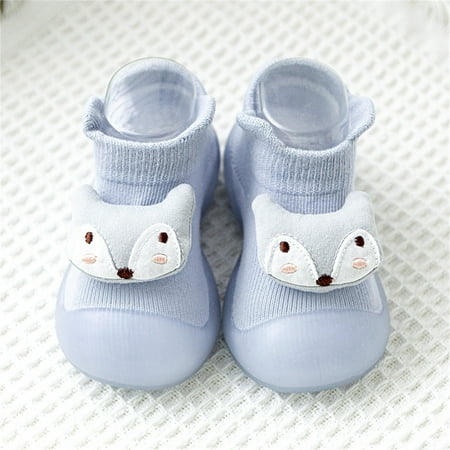 

Toddler Kids Baby Boys Girls Shoes Cute Cartoon Animals Soft Soles First Walkers Antislip Shoes Prewalker Sneaker Blue 24