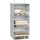 thumbnail image 1 of Organizador de armario Simple Houseware con 3 estantes para colgar, gris, 1 of 5