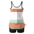 thumbnail image 5 of NSLGXD Two Piece Tankini Swimsuits for Women Blouson Tankini Bathing Suits Color Block Swim Tops with Boy Shorts Modest Swimwear Women Sporty Swimsuits Two Piece Bathing Suits, 5 of 6