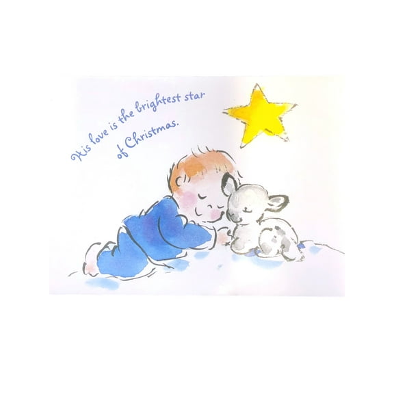 Trimmerry 18 His Love is the Brightest Star Christian Holiday Christmas Cards
