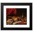 thumbnail image 2 of Dutch School 24x20 Black Modern Framed Museum Art Print Titled - Musical Instruments, Books, an Hourglass, a Ewer and a Skull on a Table - a Vanitas (17th Century), 2 of 5
