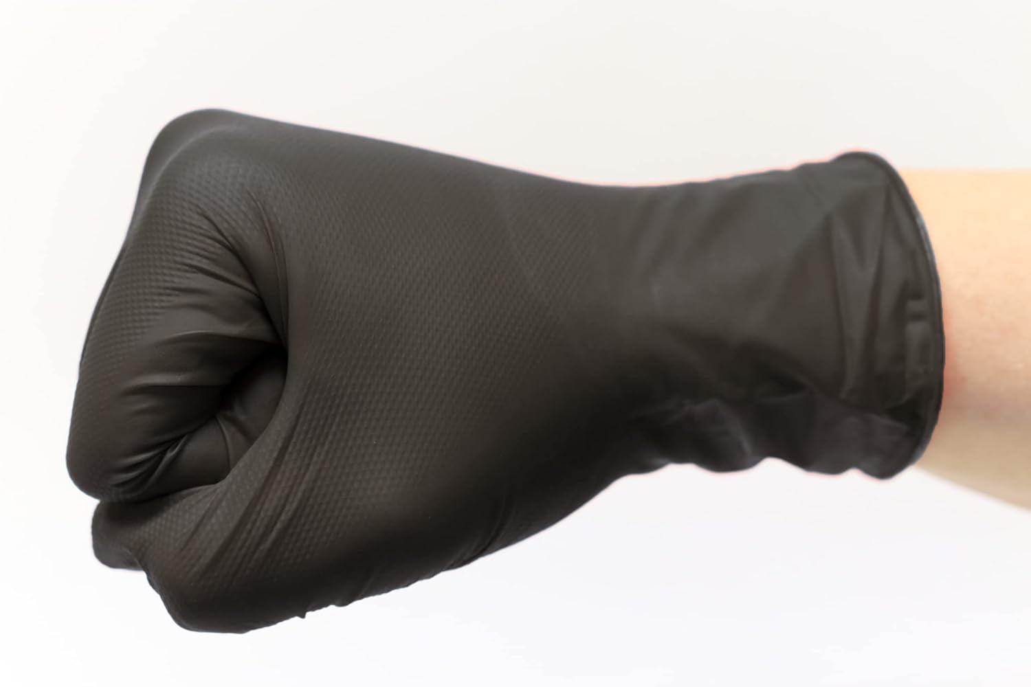 Denco Griptensity Commercial Grade Nitrile Gloves, Black, 7MIl, Diamond Texture, XL, 10 Boxes