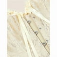 thumbnail image 5 of Corset Tops for Women, Bustier Shapewear Women's Lacing Corset Satin Floral Lace Waist Push Up Body Shaper Vintage, Apricot 2XL, 5 of 6