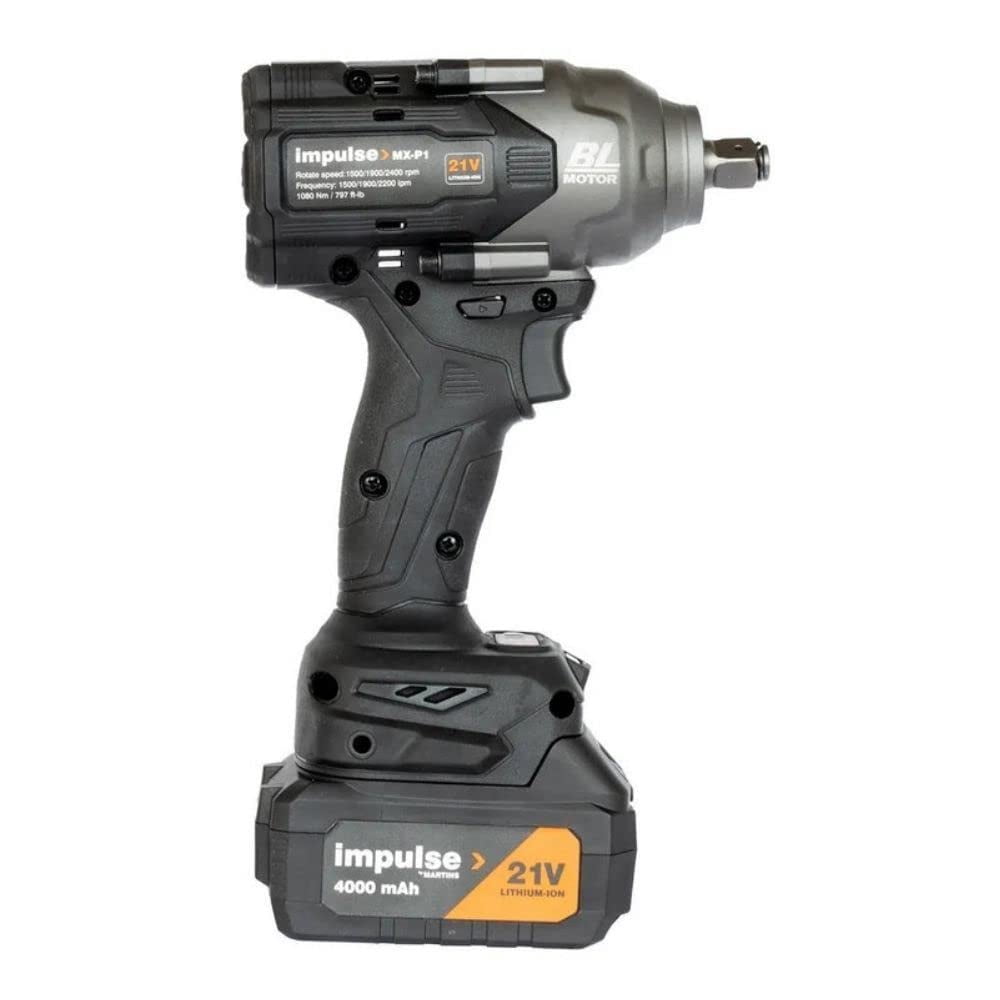 Martins Industries MX-P1 Impulse 1/2" Cordless Impact Wrench 797 ft-lb