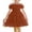 Light Brown, variant on CCRFTGI Summer Dresses for Children Girls Size 7 Casual Dress Off Shoulder Pleated Cake Square Neck Ruffle Smocked Floral Princess Party A-Line Mini Dress Light Brown 6-7 Years