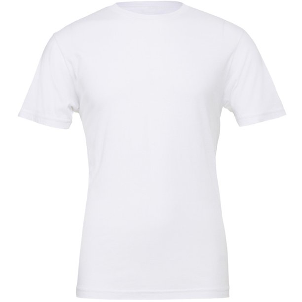 Canvas - Camiseta Básica de manga corta Unisex - Casual o Deporte/Gym Hombre/Mujer (Blanco)
