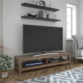 Mainstays Parsons TV Stand for TVs up to 65", Walnut