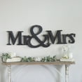 thumbnail image 2 of VIP Metal 46 in. Black Mr & Mrs Sign, 2 of 3