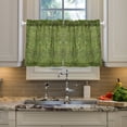 thumbnail image 5 of Natural Greenery Kitchen Curtains Tier Set 27x24 Inch 2 Panels Semi Sheer Light Filtering Privacy UV Protection, 5 of 8