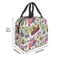 thumbnail image 3 of Balery America Landmarks1 Bolsa de Almuerzo Aislada – Caja de Almuerzo con Papel de Aluminio Grueso, Mantiene la Comida Fresca por 4 Horas, 3 of 8