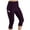 Purple, variant on Sexy Dance Women High Waist Capris Leggings Activewear Workout Running Cropped Pants with Pockets