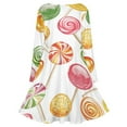 thumbnail image 5 of Candy Pattern Rainbow Lollipop Long Sleeve Dresses For Women Vintage Elegant Party Dress Oversized V-neck Dress S-8XL, 5 of 7