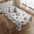 thumbnail image 2 of White Highland Cow Flower Pattern Rectangle Tablecloth 60"x84",Waterproof Polyester Rectangle Table Cloth, Wipeable Spillproof Polyester Tablecloth for Dining, Camping, Indoor and Outdoor, 2 of 5