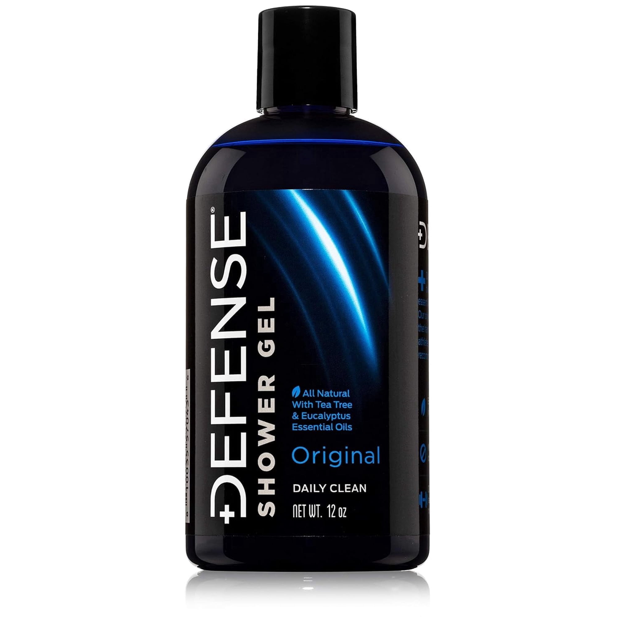 Defense Soap Tea Tree Body Wash All Natural Organic Shower Soap 12 oz | Odor Control & Skin Fungal Protection for Athletes, Sports, Post Workout & Recovery