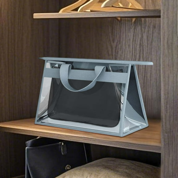 WZXPWT Transparent Handbag Protective Bag, Thickened Large-Capacity Storage Pouch, Clear Visible Space Organizer