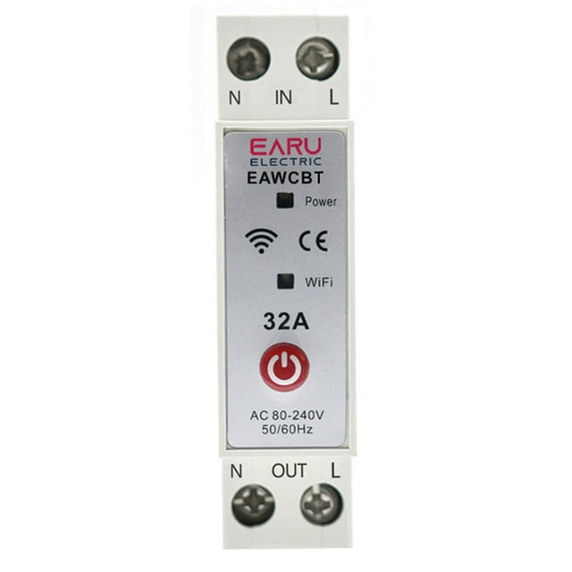Wifi Smart Circuit Breaker Time Relay Switch Remote Control By Tuya Smart App